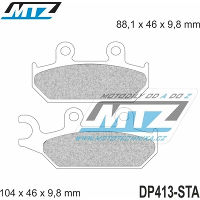 Destičky brzdové DP413-STA - směs Standard DP413-STA