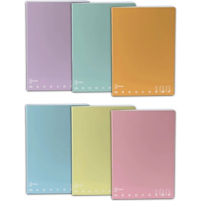 Тетрадка Pigna Monocromo Pastel A4 50л. ред (A4 50)