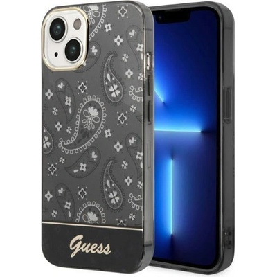 GUESS Кейс Guess GUHCP14SHGBNHK за iPhone 14 6.1"", черен / черен, твърд, Bandana Paisley