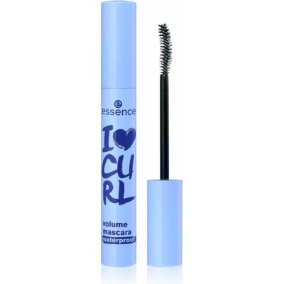 essence I love curl voděodolná řasenka pro objem černá 10 ml