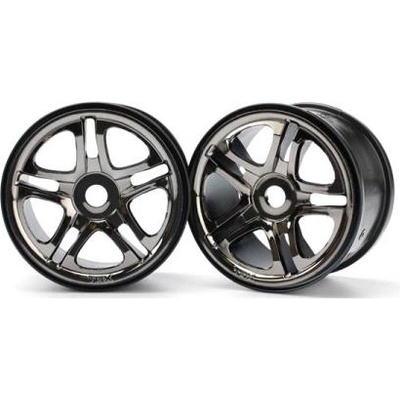 Traxxas диск 3.8" Split Spoke H17 черен хром (2)