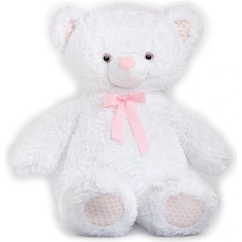 Плюш АМЕК Мече с глитерни лапи бяло, детска плюшена играчка