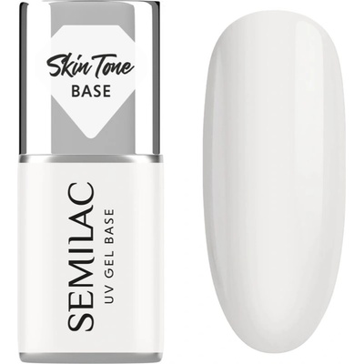 Semilac UV Gel Base Skin Tone Base основен лак за нокти с гел цвят Coconut Cream 7ml