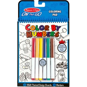 Melissa & Doug - Книжка за оцветяване по номера - Синя (15378)