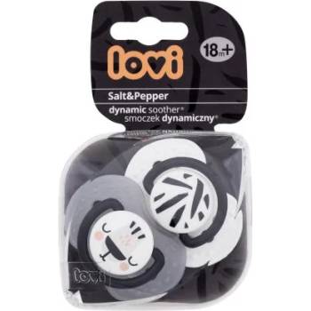 LOVI Salt&Pepper Dynamic Soother 18m+ силиконов динамичен биберон 2 бр