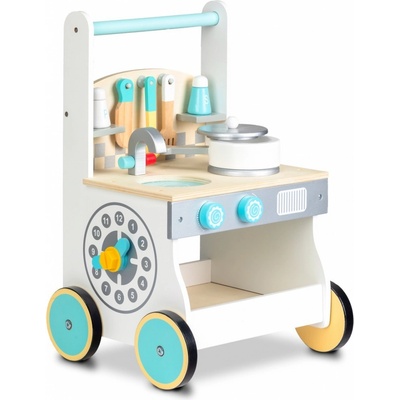 Eco Toys drevená kuchynka pre deti so svetlom a zvukom