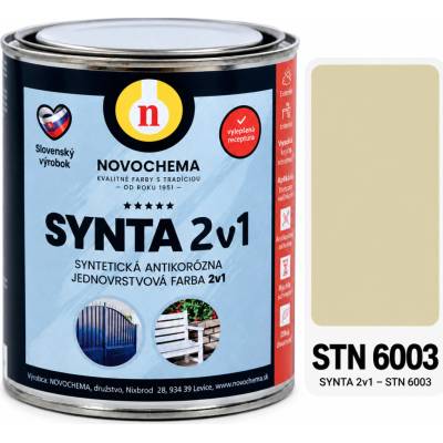 Synta 2v1 syntetická farba 0,75 kg STN 6003