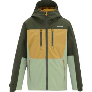 Regatta Детско водоустойчиво яке Regatta Kid's Junior Highton Jacket Waterproof jacket - Dark Khaki / Wood Brown / Light Sage - размер 15-16 Years (703-7787-0321)