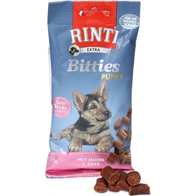 RINTI Extra Bitties Puppy kuře & kachna 75 g