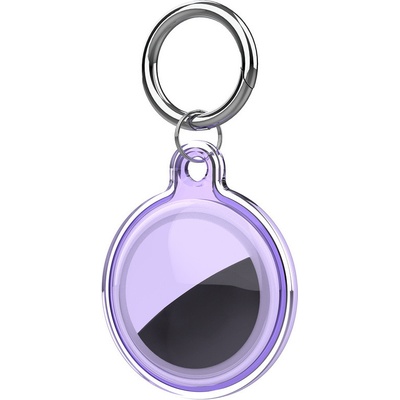 HT pouzdro pro Apple AirTag s karabinou IPX8 fialová 5907769372315