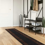 vidaXL Каса за килим MARSA Черно 50 x 400 см Полиестер и PVC (42023284)