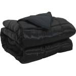 Pure Line Home Зимна олекотена завивка Silky Comfort с полиестерен пълнеж, 300 г/м2, черна