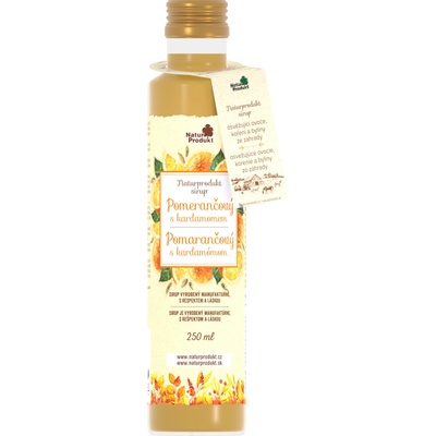Naturprodukt Sirup Pomarančový s kardamómom 250 ml