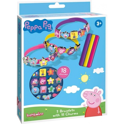 Totum Творчески комплект Totum - Peppa Pig, Направи сам гривни, 3 броя (T360150)