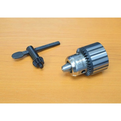 Vrtačkové sklíčidlo 1,0 - 10 mm B12 s kličkou , přesnost 0,15mm 241320-010-100-B12-0,15