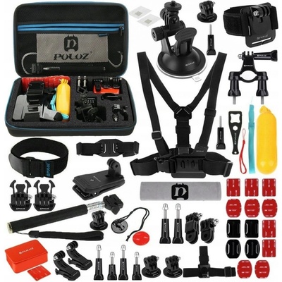 Puluz 53 in 1 Accessories Ultimate Combo Kits for sports cameras PKT09