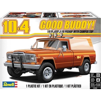 Revell Plastic ModelKit MONOGRAM auto 4568 Jeep J 10 pickup with camper 1:24
