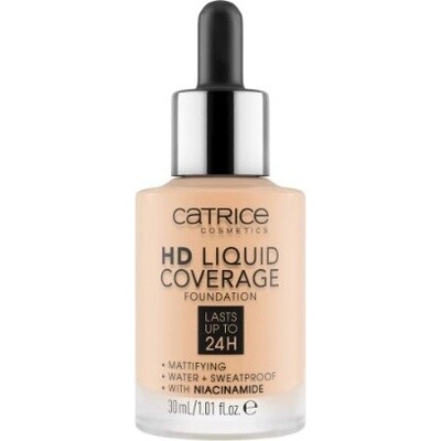 Catrice Mini HD Liquid Coverage dlouhotrvající matující make-up mini 005 Ivory Beige 10 ml