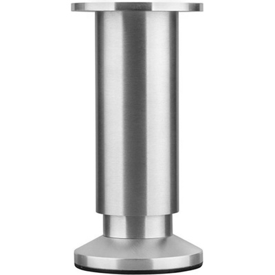 Walteco Nábytková noha průměr 38mm výškově nastavitelná 120-135 mm 250 kg, broušený hliník 50510