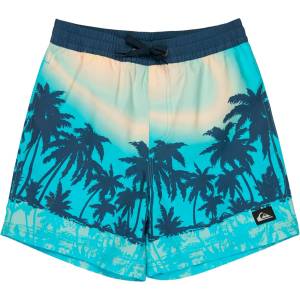 Quiksilver Детски бански слипове Quiksilver Kid's Everyday Printed Volley 14'' Swim brief - Aqua Thermotropics - размер 170/176 (EU) (750-3063-0115)