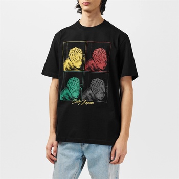 Daily paper Тениска DAILY PAPER Men's Frame Regular Fit T-Shirt - Black