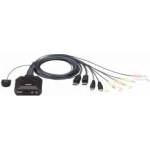 ATEN CS22DP - KVM / audio / USB switch - 2 ports