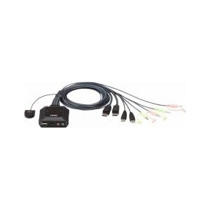 ATEN CS22DP - KVM / audio / USB switch - 2 ports