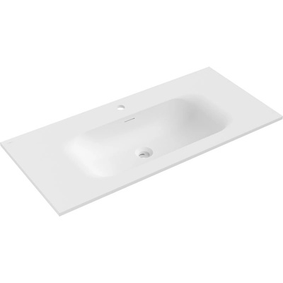 Mexen Vela вградена в плот мивка 101 x 46, 5 см, бяла мат - 25231001 (25231001)