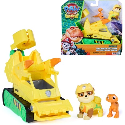 Spin Master Tlapková patrola Dinosaury figúrka s autíčkom Rubble