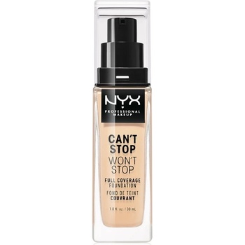 NYX Professional make-up Can't Stop Won't Stop vysoce krycí make-up 06 Vanilla 30 ml