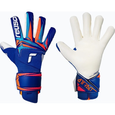 Reusch Attrakt Gold X Guardian sharp blue/white/shocking orange