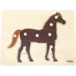 Vigan VIGA Wooden Puzzle Montessori Con with Pins