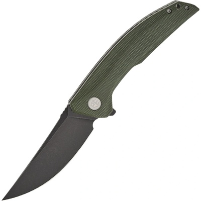 Petrified Fish PFP05 Deepsea Black Stonewash K110 Green Micarta PFP05GRMDW