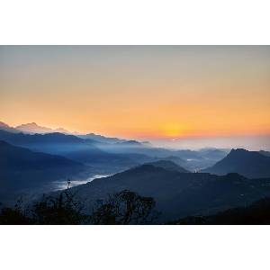 DIMEX ART Флизелинов фототапет изгрев в хималаите 375 x 250 см
