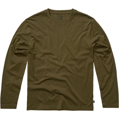 Brandit Тениска с дълъг ръкав Brandit Premium, маслина (4205-15001)