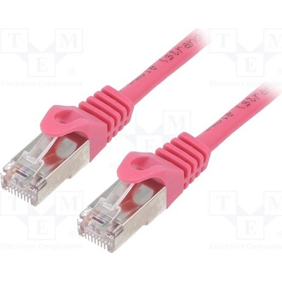 Gembird PP6-5M/RO Patch RJ45, cat. 6, FTP, 5m, růžový