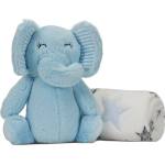 Lorelli Бебешко одеяло Lorelli - Nappy, 90 х 75 cm, синьо слонче (10340182501) - baby