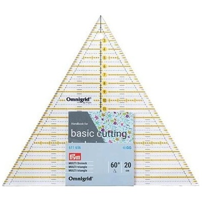 Patchworkové pravítko trojúhelník - Omnigrid - PRYM velikost 60° až 20 cm – Sleviste.cz