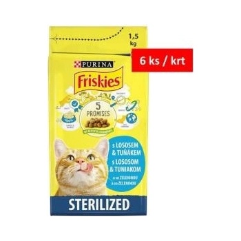 FRISKIES Sterile Cats losos se zeleninou 1,5 kg