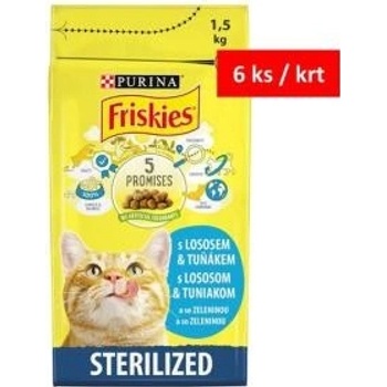 FRISKIES Sterile Cats losos se zeleninou 1,5 kg