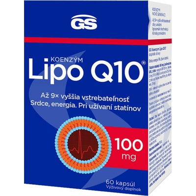 GS Koenzym Lipo Q10 100mg 60 kapsúl