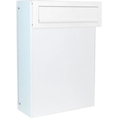 DOLS C-050 ČD-50C RAL9016 - poštová schránka pre sendvičovú montáž na výplň plotu, bránky a dverí, biela