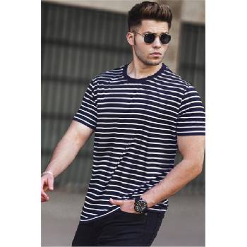 Madmext Мъжка тениска - Тъмно синя 306753 (306753_Черно)