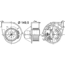 vnitřní ventilátor MAHLE ORIGINAL AB 83 000S (AB83000S)