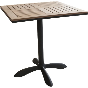 КВАДРАТНА ГРАДИНСКА МАСА ПЛАСТИК УУД НАТУРАЛ 2 (0195317)