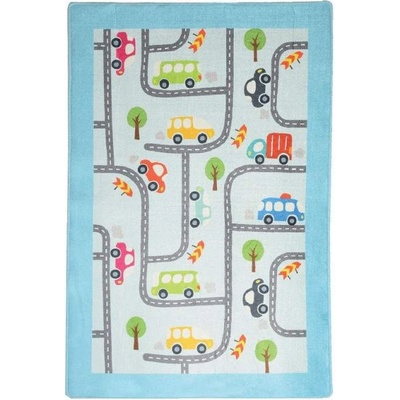 Chilai Home Килим за детска стая Chilai Home 876CHL1065, 100% Кадифена тъкан, 100х160 см, Антибактериален, Многоцветен (876CHL1065)