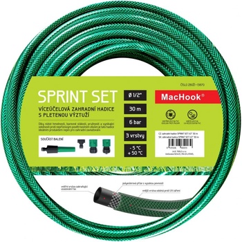 MacHook 13870 Sprint set 1/2" 30 m zelená