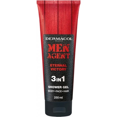 Dermacol Men Agent 3v1 Eternal Victory sprchový gél na telo tvár a vlasy 250 ml