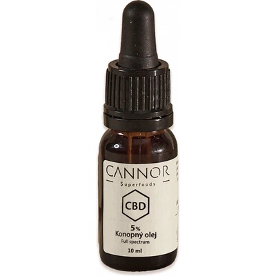 Cannor CBD konopný olej plného spektra 5%, 500 mg, 10 ml