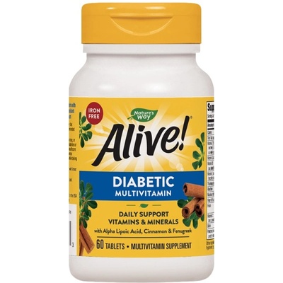 Nature's Way Alive! Diabetic Multivitamin [60 Таблетки]
